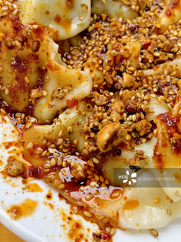 红油水饺图片素材