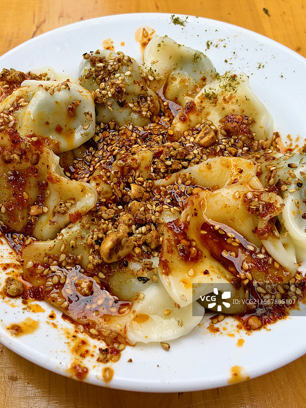 红油水饺图片素材