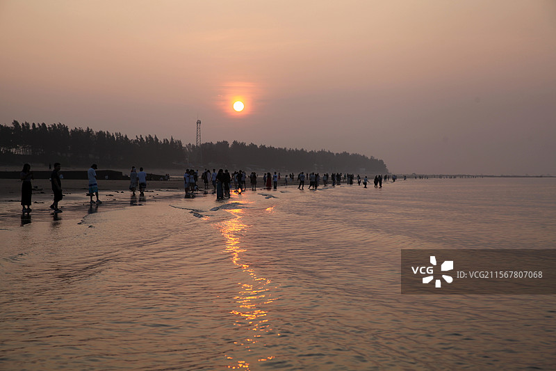 广西防城港市港口区企沙镇天堂滩图片素材