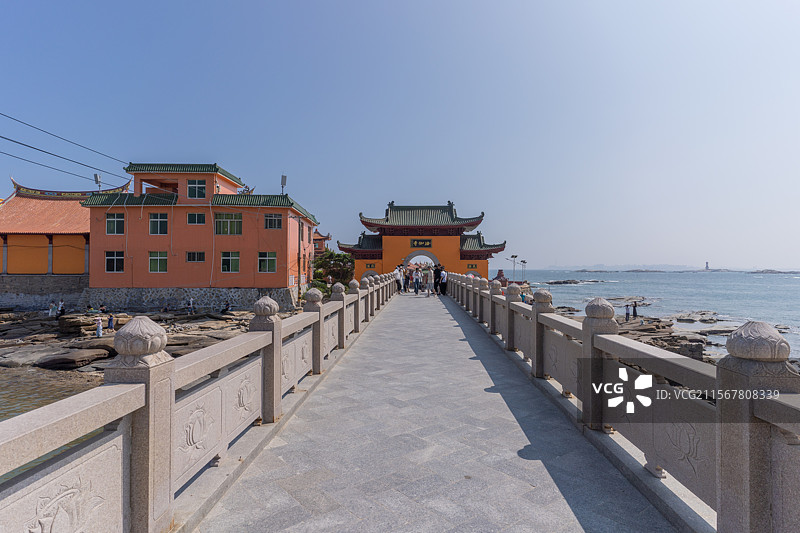 福建省泉州市石狮洛伽寺的宗教建筑图片素材