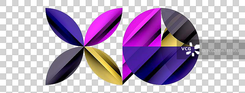 几何极简的圆形和圆形图案图片素材