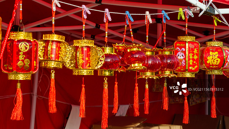 春节各种的灯笼图片素材