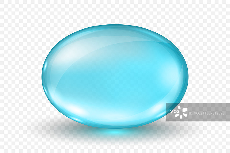 蓝色软胶囊 3D图片素材