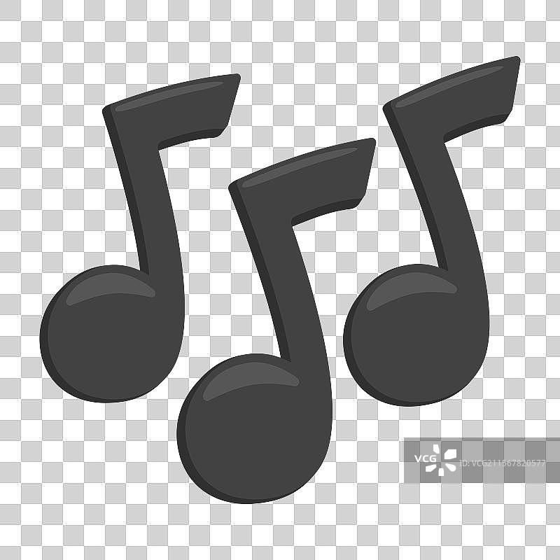 音乐音符符号表情图标图片素材