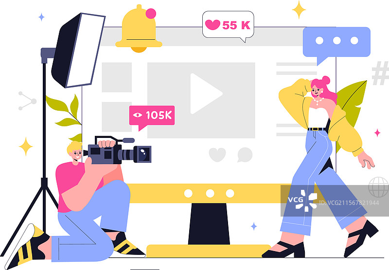 内容创作与数字营销相结合图片素材