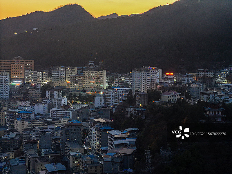 白河县 江岸路 王家坡 汉江 城市图片素材