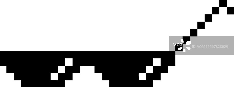 像素眼镜图片素材