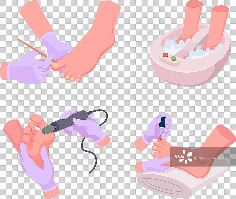 足部护理的美容美甲沙龙图片素材