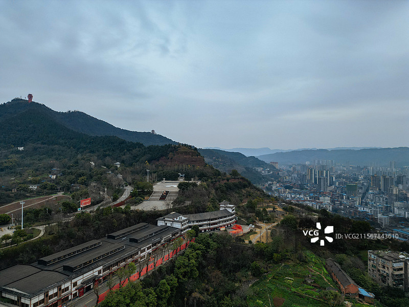 达州市 通川区 廖家湾 凤凰山 朝阳东路 城市图片素材