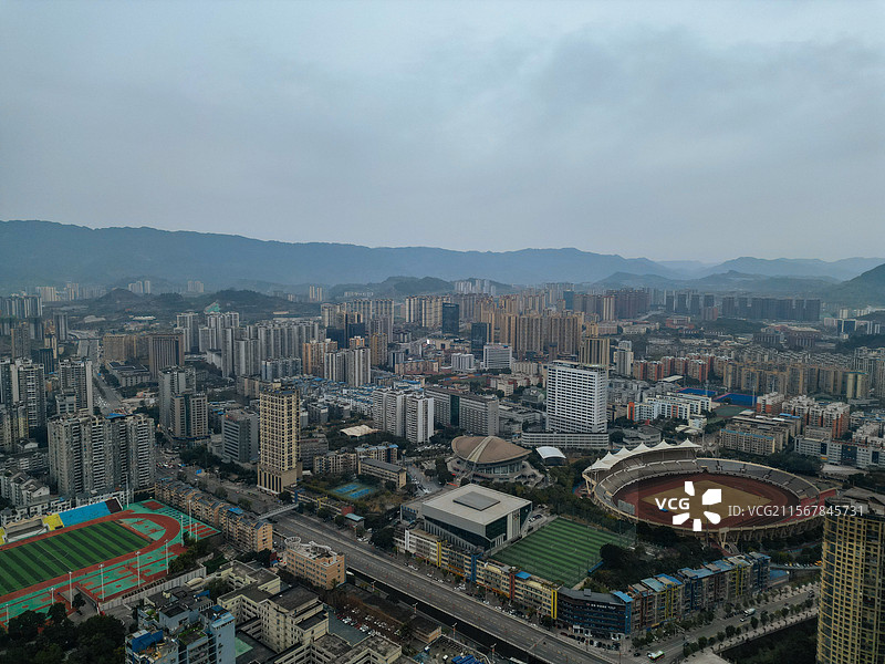 达州市 通川区 廖家湾 凤凰山 朝阳东路 城市图片素材