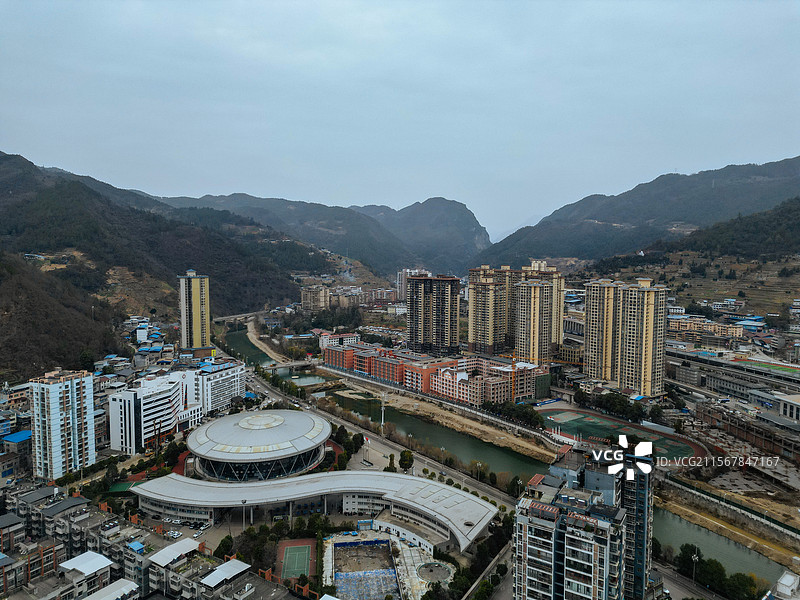 万源市 万兴路 银川大道 唐家坡 后江 城市图片素材