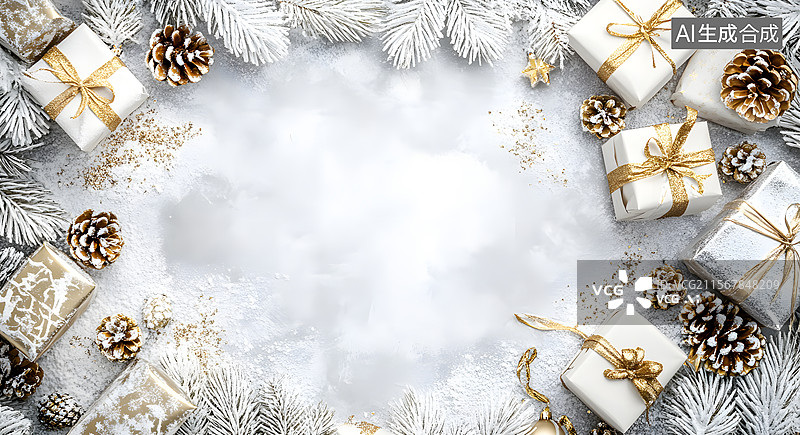 【AI数字艺术】圣诞节，背景图片素材