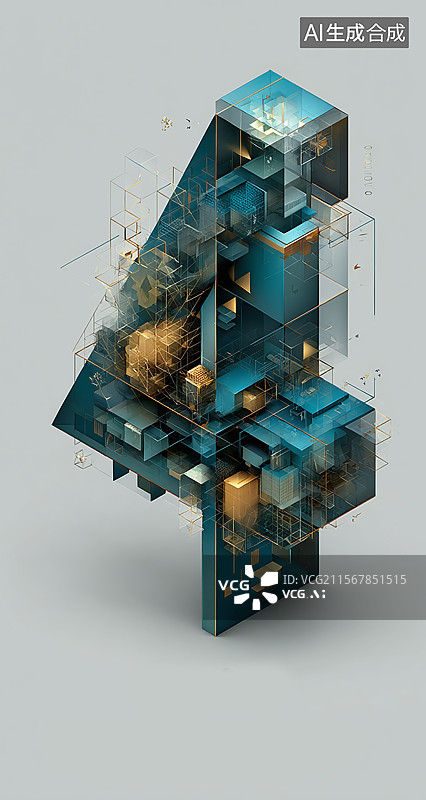 【AI数字艺术】数字4，4，字体4图片素材