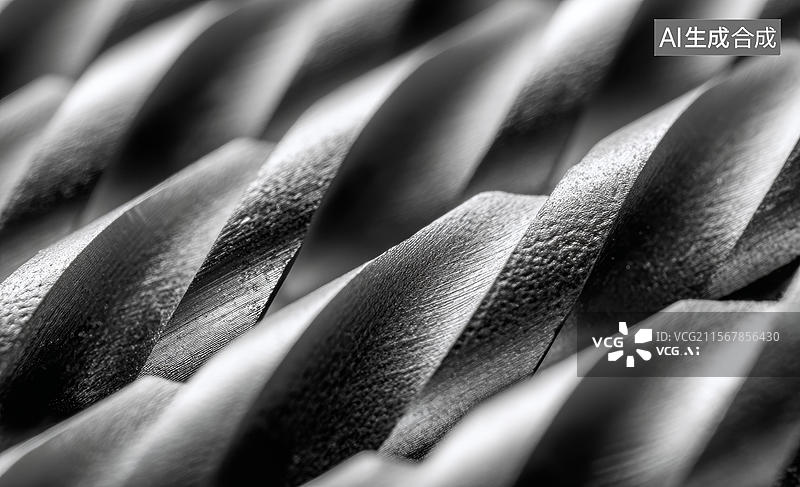 【AI数字艺术】金属钻头特写图片素材
