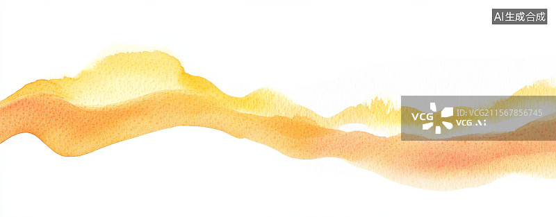 【AI数字艺术】抽象水彩波浪图案图片素材