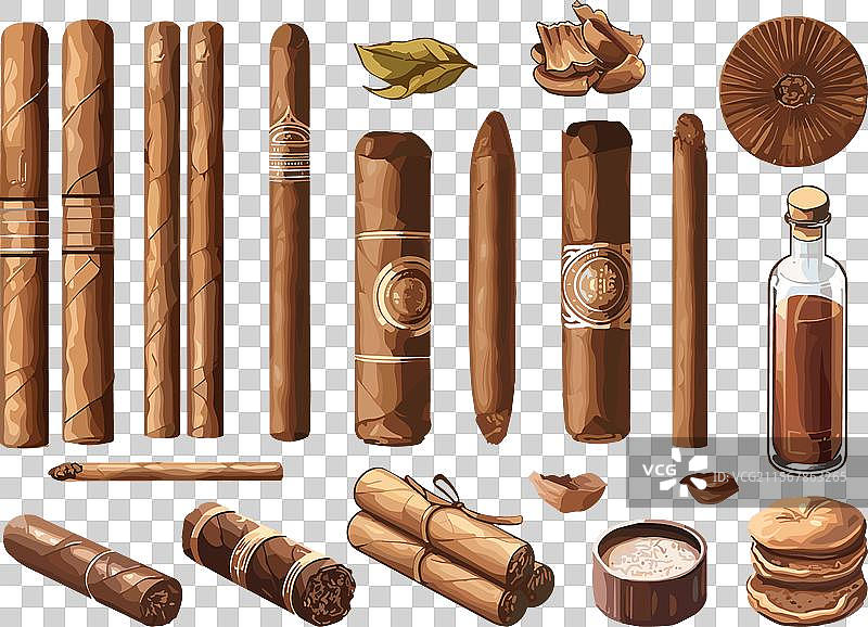 雪茄套装烟草收藏卷烟雪茄图片素材