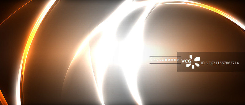 霓虹发光圆圈光线圆形线条图片素材