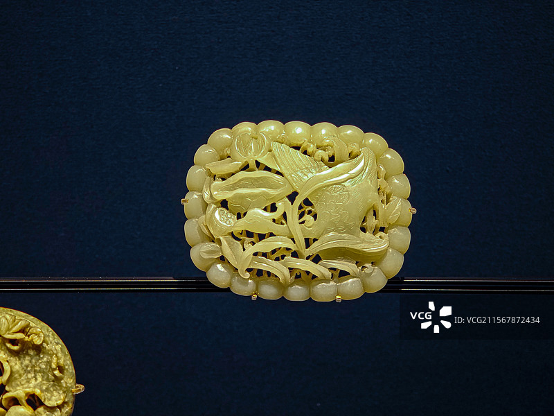 上海市博物馆展出的玉器文物图片素材