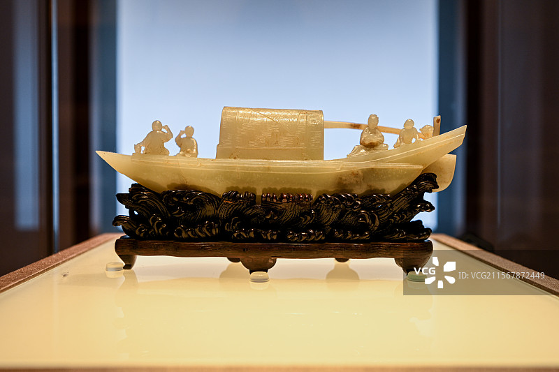 上海市博物馆展出的玉器文物图片素材