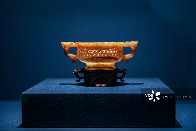 上海市博物馆展出的玉器文物图片素材