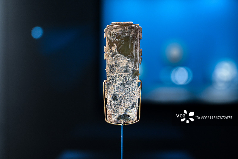 上海市博物馆展出的玉器文物图片素材