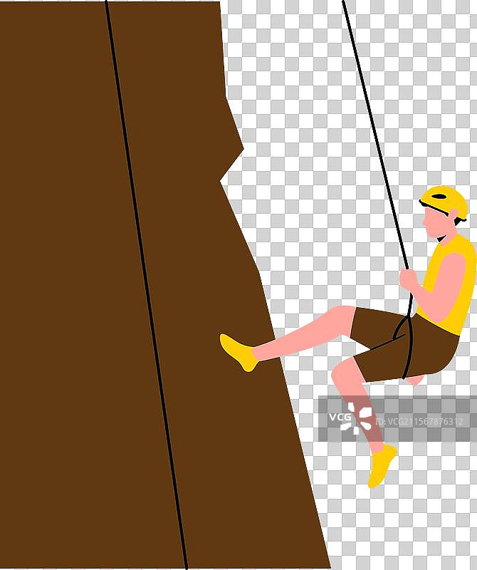 攀岩设计元素集合图片素材