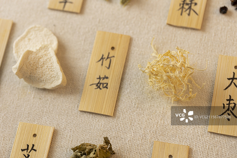 中药材竹茹图片素材