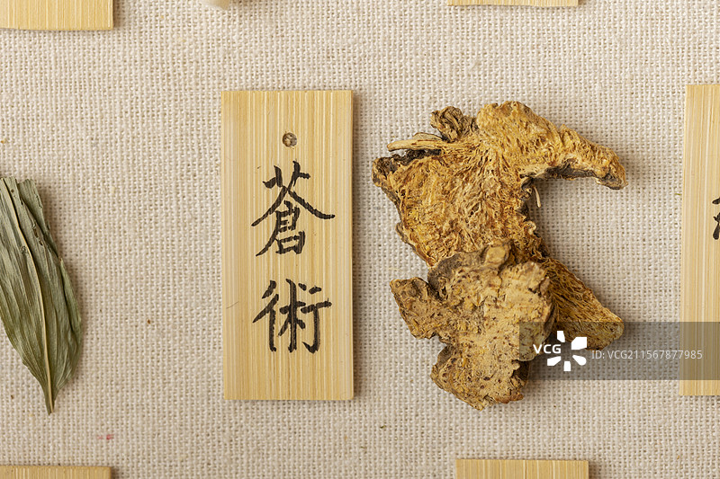 中药材苍术图片素材