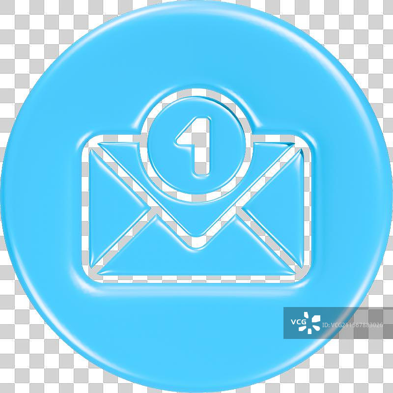 3D电子邮件图标图片素材