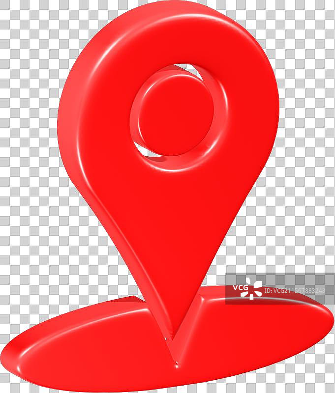 逼真的位置3D图标图片素材