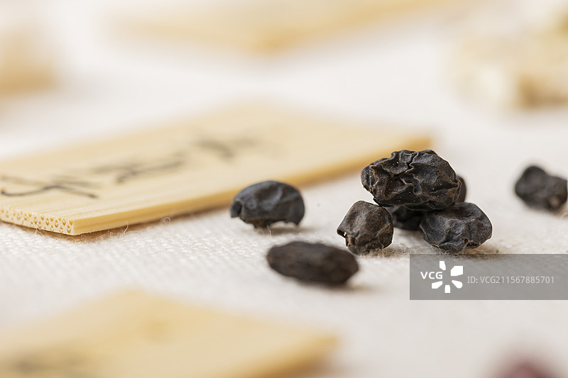 中药材女贞子图片素材