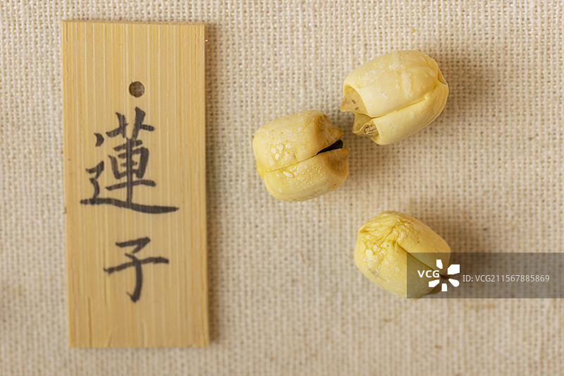 中药材莲子图片素材