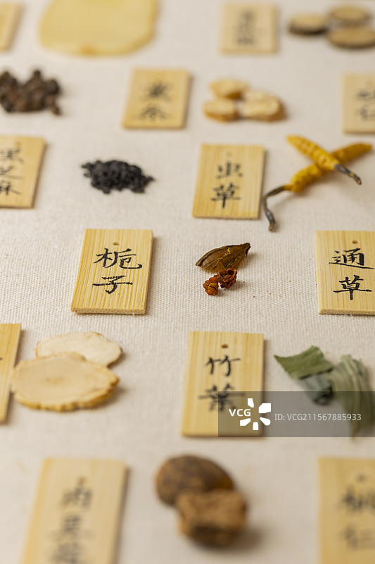 中药材栀子图片素材