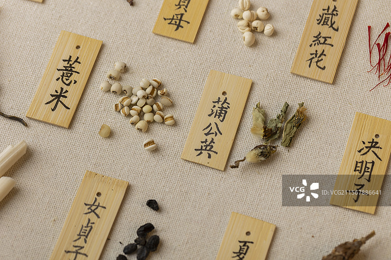 多种中药材图片素材