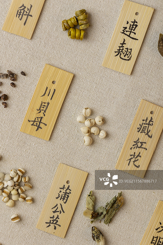 多种中药材图片素材