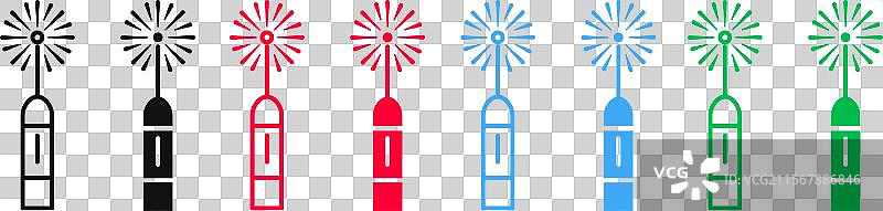 美容手术激光设备图标图片素材