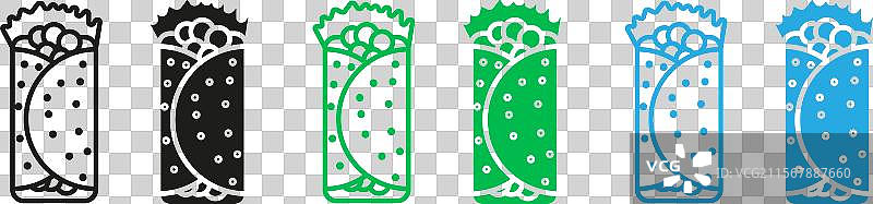 沙威玛图标，代表中东美食图片素材