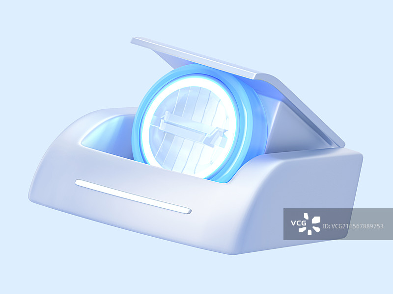 科技蓝白车灯跳灯大灯3D智能汽车图标图片素材