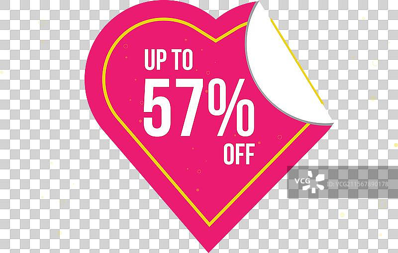 最高可享57折优惠的特别优惠标志图片素材