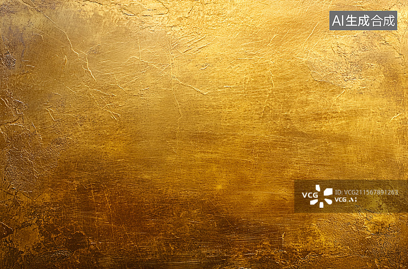 【AI数字艺术】金叶纹理背景图片素材