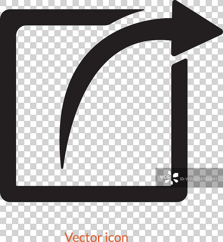 扁平风格的分享按钮图标图片素材