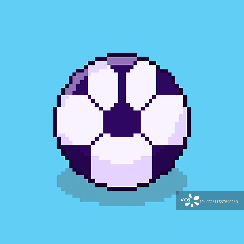 像素艺术足球游戏资产设计图片素材