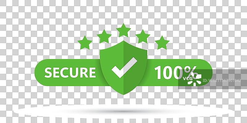 100个安全图标，扁平风格，隐私保障图片素材