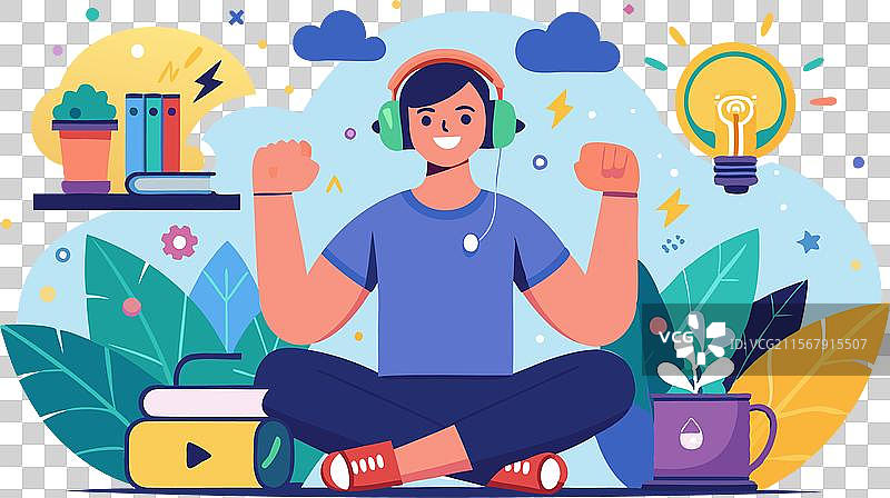 自我提升的励志播客图片素材