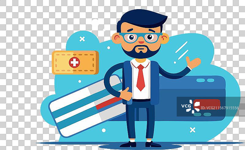 商人修理信用卡图片素材