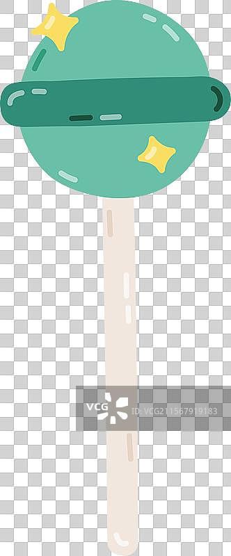 可爱的卡通甜棒棒糖，Y2K美学风格图片素材