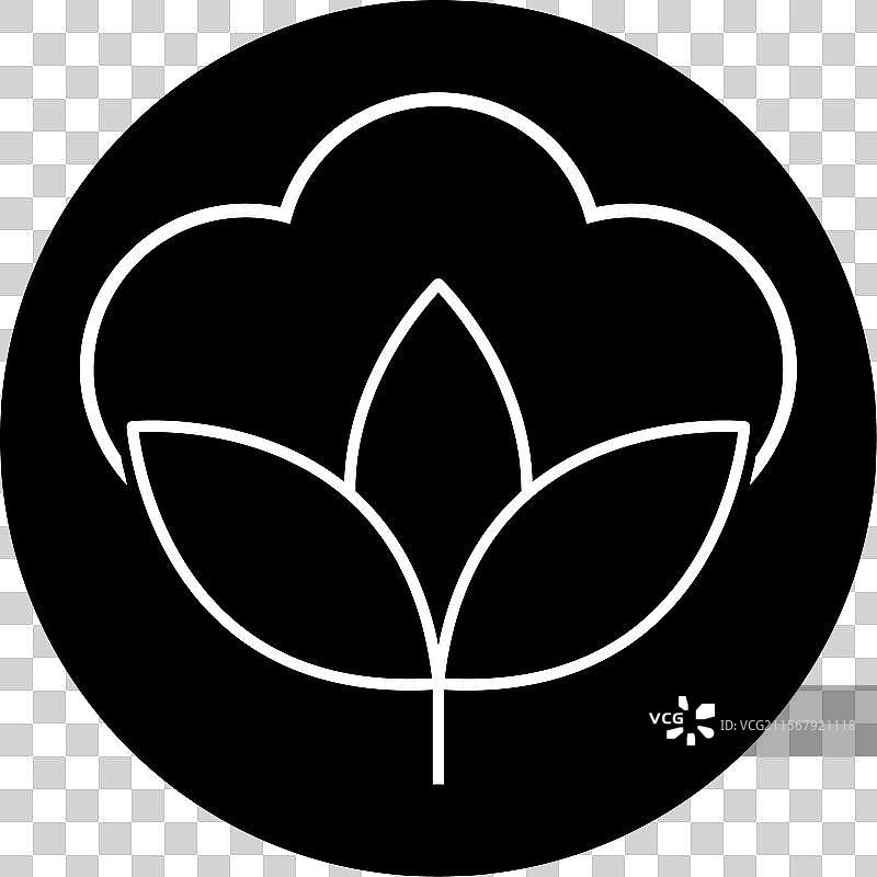 有机棉服装标志自然符号图片素材