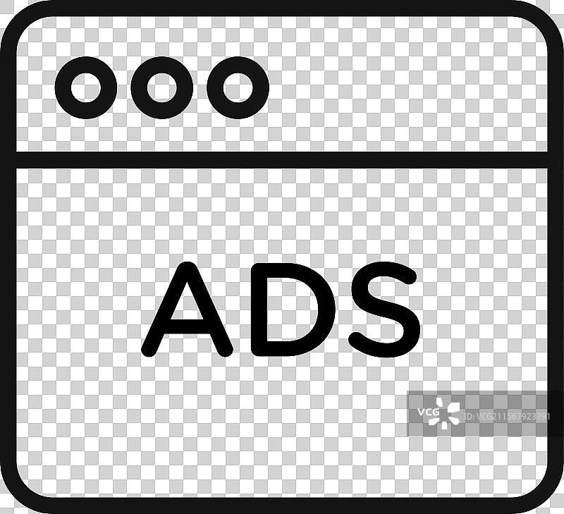 针对广告活动的数字广告图标图片素材