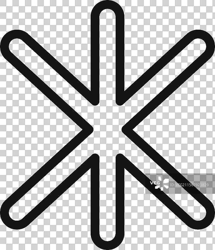 星号图标系列排版符号图片素材