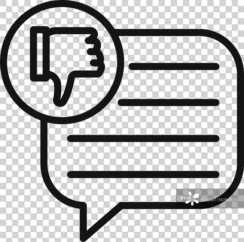 不良反馈图标标记（填充风格）图片素材